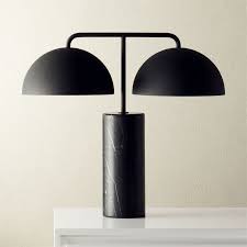 Domes Black Marble Table Lamp Reviews Cb2
