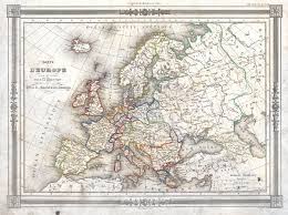 Elle englobe les chaînes de montagnes de l'oural, la l'europe possède une superficie de plus de 10 millions de kilomètres carrés, ce qui représente 7% des terres émergées. Carte De L Europe Geographicus Rare Antique Maps