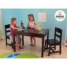 ( 2.0) out of 5 stars. Kidkraft Rectangle Table 2 Chair Set Espresso Walmart Com Kids Table And Chairs Table And Chair Sets Kid Table
