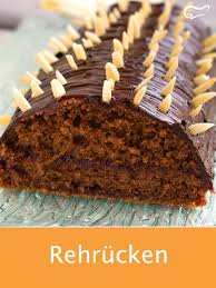 Der rehrücken ist wunderbar flaumig und auch ohne typischer marmeladefüllung saftig. Pin Auf Kuchen Und Backrezepte