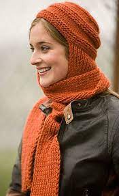Knitting Pattern For Nomad Hat Scarf Knitting Patterns Hat Knitting Patterns Crochet Hooded Scarf