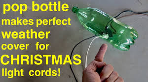 Looking for outdoor extension cord? Diy Simple Pop Bottle Christmas Light Cord Cover Youtube