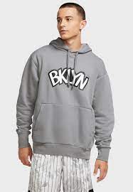 Nike nba brooklyn nets classic edition mens hoodie new with tags size medium. Buy Nike Grey Brooklyn Nets Statement Fleece Hoodie For Men In Mena Worldwide Cw1069 002