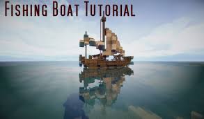 Minecraft Tutorial Small Fishing Boat Basejumping Boat Exploring Fishing Fishingboats Minecra Fishing Boats Small Fishing Boats Minecraft Tutorial