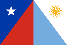Thick colored silky smoke flags of argentinian and chile. Flag For A Fictional Union Between Chile And Argentina Vexillology In 2021 Flag Unique Flags Historical Flags