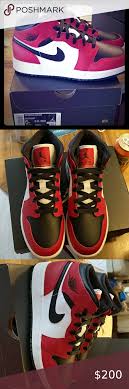 Air Jordan 1 Mid Gs Chicago Black Toe In 2020 Black Toe Jordan 1 Mid Air Jordans
