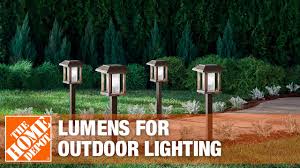 Outdoor commercial lighting involves artificial light sources used in the exterior of commercial buildings such as offices, warehouses, retail specifically, they are implemented outdoors where very bright light is required during the day and night. How Many Lumens Are Needed For Outdoor Lighting The Home Depot