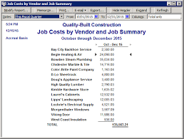 quickbooks job costing reports