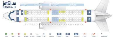 Embraer Emb E90 Jet Seating Chart Jetblue Elcho Table