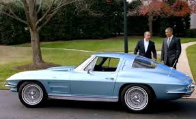 The official car of the president of the united states is called the beast. Jerry Seinfeld Puts President Obama Behind The Wheel Of A 63 Corvette Sting Ray Video News Car And Driver