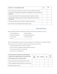 The theory supporting risk assessment tools and templates is based on the concept that a client's risk aml profile can be. 62128050 Questionnaire On Credit Risk Management