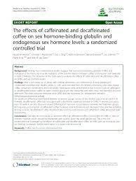PDF) The effects of caffeinated and decaffeinated coffee on sex  hormone-binding globulin and endogenous sex hormone levels: A randomized  controlled trial