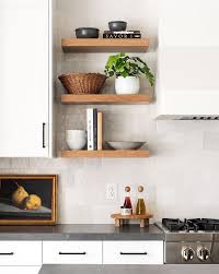Pin By Tessa Miceli On Interior Design In 2020 Kitchen Shelf Decor Floating Shelves Kitchen Kitchen Decor