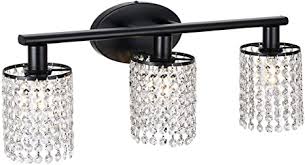 Get the best deal for black vanity lighting wall lighting fixtures from the largest online selection at ebay.com. Luburs 3 Light Bathroom Light Fixtures Modern Crystal Vanity Light Fixtures Metal Black Bathroom Light Fixtures Over Mirror Vanity Lights With Crystal Drops For Bathroom Mirror Cabinet Dressing Table Amazon Com
