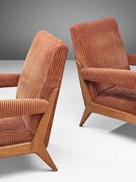 French Pair Of Armchairs In Corduroy In 2021 Interior Design Fabric Armchair Vintage Comfortable Armchair