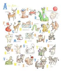 The top lines is to practice writing given name. Boys Alphabet Chart From A To Z Print 8x10 Nursery Art Home Etsy Caricaturas De Animales Arte Infantil Graficos Del Alfabeto
