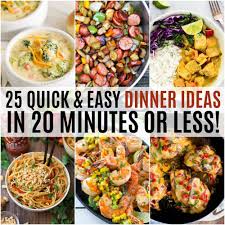 25 Quick And Easy Dinner Ideas In 20 Minutes Or Less Real Housemoms Want to be featured in similar need easy dinner ideas? 25 quick and easy dinner ideas in 20