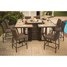 11 Piece Outdoor Patio Fire Pit Dining Set Franklin Rc Willey Furniture Store Fire Pit Dining Set Outdoor Decor Outdoor Patio