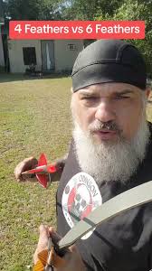 ** 4 Feathers vs 6 Feathers ** Testing the two together. Both arrows are  the same in weight, shot thumb draw from a 50 lb horse bow and ar 20 yds,  odinsonarchery.com , #odinsonarchery #archery ...