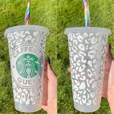 Caffeine Queen Starbucks Cup Cheetah Print Starbucks Cup Etsy Starbucks Cups Custom Starbucks Cup Iced Coffee Cup