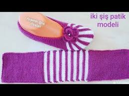 Bu Renk Cok Guzel Oldu Iki Sis Patik Modeli Bastan Sona Anlatimli Yapili Crochet Shoes Pattern Knitted Slippers Pattern Crochet Slipper Pattern