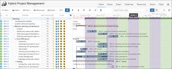 Hybrid Project Management Jira Gantt Chart Softwareplant Com