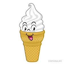 Set of cartoon vector icons. Soft Serve Ice Cream Cartoon Free Png Image Illustoon