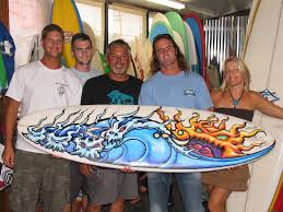 For new surfboards, wiping the entire body is enough. Painting Surfboards Combo Spray And Paint Pen Painting Drew Brophy Surf Lifestyle Art