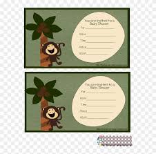 Monkey Baby Shower Invitations 2 Free Baby Shower Templates Monkey Hd Png Download 612x792 390403 Pinpng