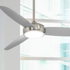 I paid an electrician to install my new minka fan using two wall switches, light dimmer and fan speed control. 54 Minka Aire Concept Iv Nickel Smart Fan Led Wet Rated Ceiling Fan 86r35 Lamps Plus