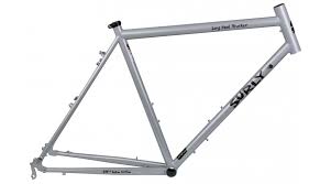 Surly Long Haul Trucker 26 Frame Size 52cm Smog Geriffic Silver 2014 Demo Item Einige Small Scratch Without Fork