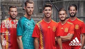 Spain 2018 World Cup Adidas Home Kit Football Fashion Football Fashion Squad Shirt Soccer Jersey