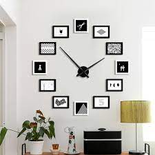See more ideas about family wall, home diy, decor. Large Diy Wall Clock Modern Design 12 Photo Frame Clocks Creative Show Family Picture Big Wall Watch Unique Home Decor Silent Wall Clocks Aliexpress