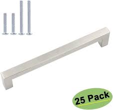 Kitchen cabinet handle cupboard bar door brushed stainless steel handles modern. Homdiy 25 Pack 10 Cabinet Handles Brushed Nickel Drawer Pulls Hdj12sn Stainless Steel Cabinet Hardware Silver Cabinet Hardware Stainless Steel Cabinet Pulls