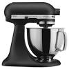 This refurbished stand mixer is featured in a custom, classic color, misty blue, which harkens back to one of the first ever kitchenaid stand mixer colors introduced. 1
