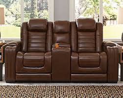 Is your room suited to a sofa and loveseat combination or would a sectional couch work better for the space? Backtrack Dual Power Reclining Loveseat With Console Ashley Furniture Homestore
