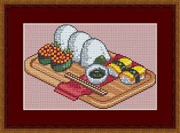 Maybe you would like to learn more about one of these? Sushi Cross Stitch Pattern Japan Fish Food Kawaii Cute Funny Asia Dish Anime Manga Counted Cha Kawaii Cross Stitch Cross Stitch Marvel Cross Stitch