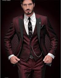Black coat, black jacket, purple tie & scarf. Latest Coat Pant Designs White Black Men Suit Slim Fit 3 Piece Tuxedo Egapy