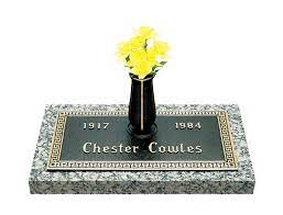 Check spelling or type a new query. Classic Design Single Bronze Grave Marker With Vase