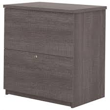 Mellcom storage cabinet retro style storage chest with 2 wood drawers and 4 removable wicker baskets entryway cabinet for home,kitchen,living room,black 3.8 out of 5 stars 78 $172.99 $ 172. Bestar Standard 2 Drawer Lateral File Cabinet Bark Grey Best Buy Canada