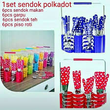 Super doll sendok makan set 6 pcs: Sendok Polkadot Sendok Garpu Polkadot Set 24 Pcs Sendok Set Perabotan Hanny Store Lazada Indonesia