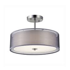 Off White Decorative Led Fibre Linen Pendant Fixture Relightdepot Com