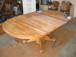 refinishing oak table i am hardware
