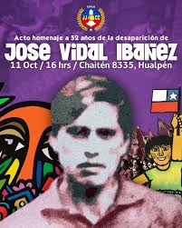 Un día como hoy, en 1951, nació en Cherquenco José Abraham Vidal Ibañez.  Desde joven se destacó por ser muy trabajador y sensible ante las  injusticias, lo que lo llevó a unirse