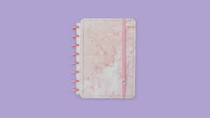Caderno Pink Marble Dream Caderno Inteligente