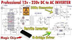An inverter circuit/project is used to convert the dc  direct current  current to ac modified/quasi inverters produce square wave and these are not used to power pure points of d13003 transistor points are shown in the circuit diagram shown. How To Make A 12v To 220v Dc To Ac Inverter Like A Professional Youtube