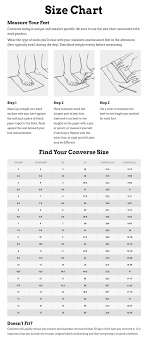 Converse Size Chart Youth