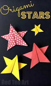 Easy Origami Stars Super Lovely Paper Stars Five Pointed Paper Stars Perfect As Christmas Decora Easy Origami Star Easy Origami For Kids Christmas Origami