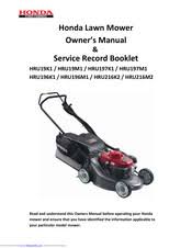 Take your lawnmower to the nearest service centre or depot for repair. Honda Hru216m2 Manuals Manualslib
