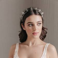 Silver Celestial Bridal Headband, Silver Stars Bridal Crown, Silver  Celestial Wedding Tiara, Celestial Bride, Crystal Tiara, Halo Headband